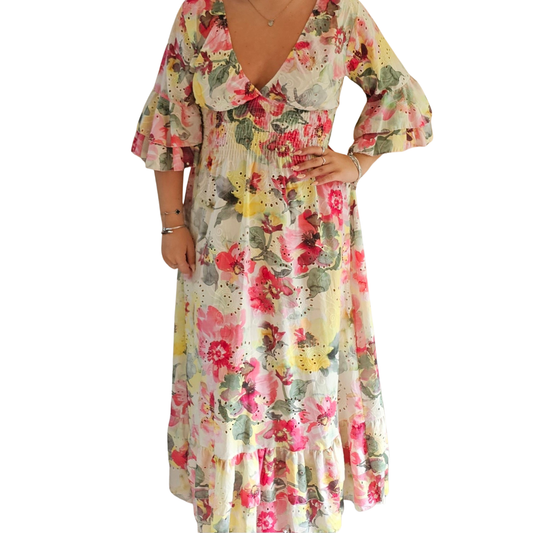 Broderie anglaise long dress