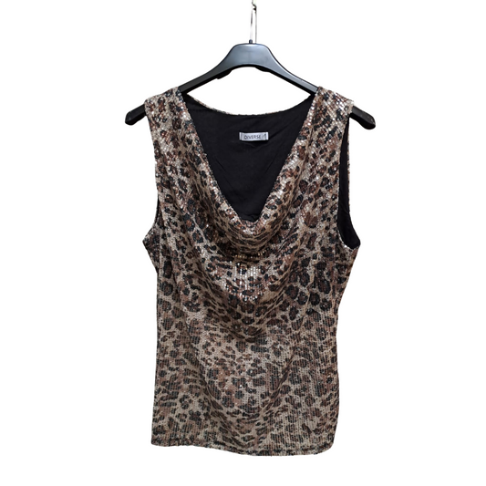 Sparkly Cheetah Sleeveless Top