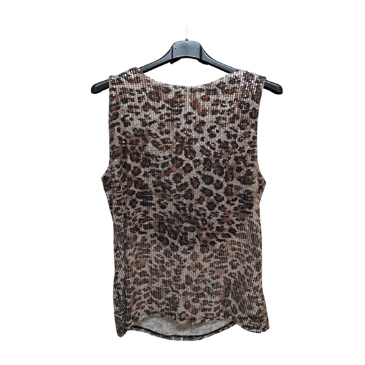 Sparkly Cheetah Sleeveless Top