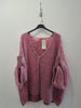 Long Sleeved Knitted Cardigan with Heart Detail