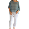 Loose knit poncho top