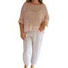 Loose knit poncho top